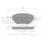 TOMEX Brakes Bremsbelagsatz, Scheibenbremse